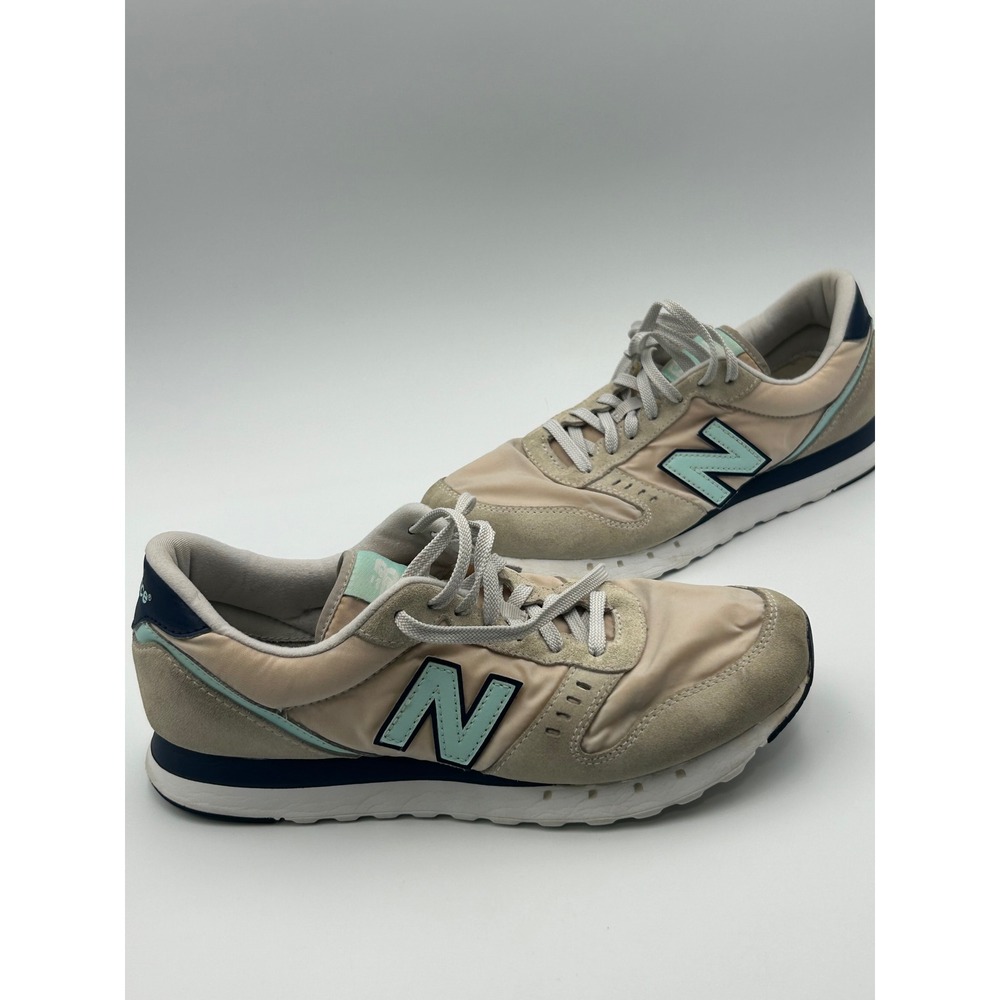 New Balance 311 Womens Sneakers Beige Tan Blue WL311OD2 Size 9.5